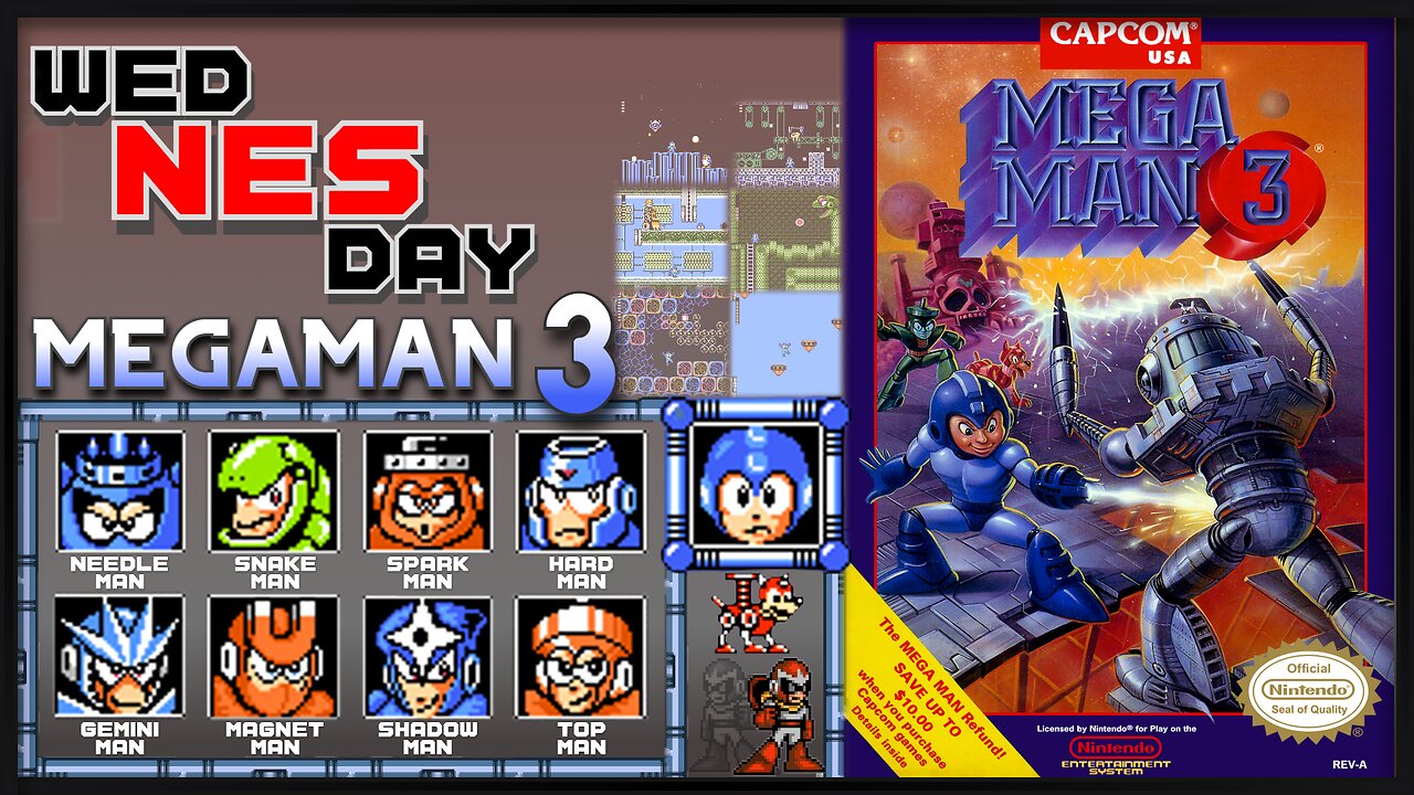 wedNESday - Mega Man 3 (Playthrough)