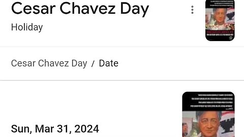 CESAR CHAVEZ DAY 31 MARCH 2024