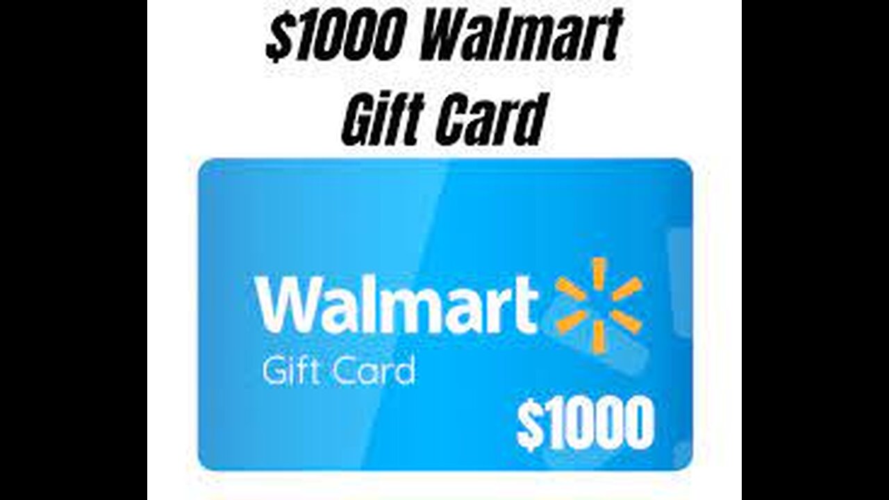 Walmart Gift Card $1000