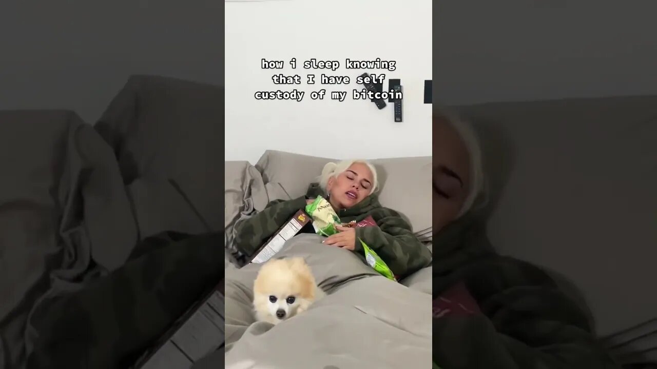 How I sleep knowing my bitcoin is safe and sound :) #bitcoin #shorts #crypto