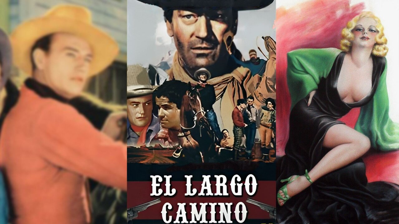 EL LARGO CAMINO (1934) John Wayne, Noah Beery, Verna Hillie | Occidental | blanco y negro