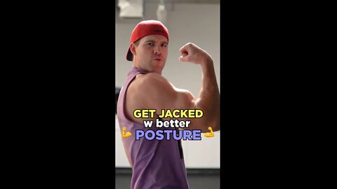 Improve your POSTURE to look more JACKED! #trending #motivation