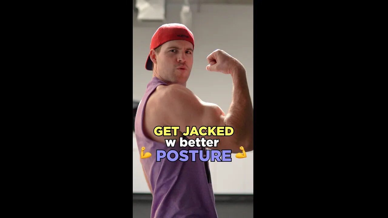 Improve your POSTURE to look more JACKED! #trending #motivation