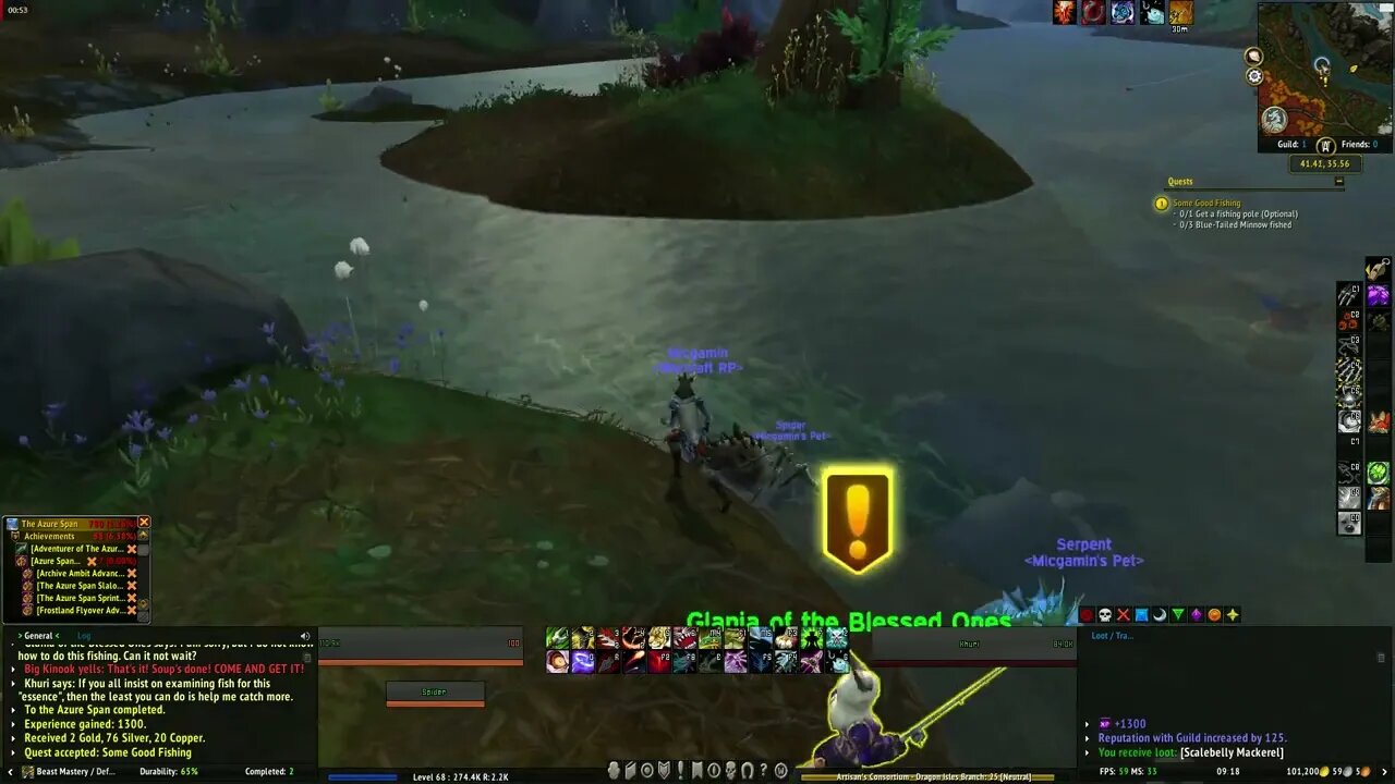 World of Warcraft Dragonflight Some Good Fishing