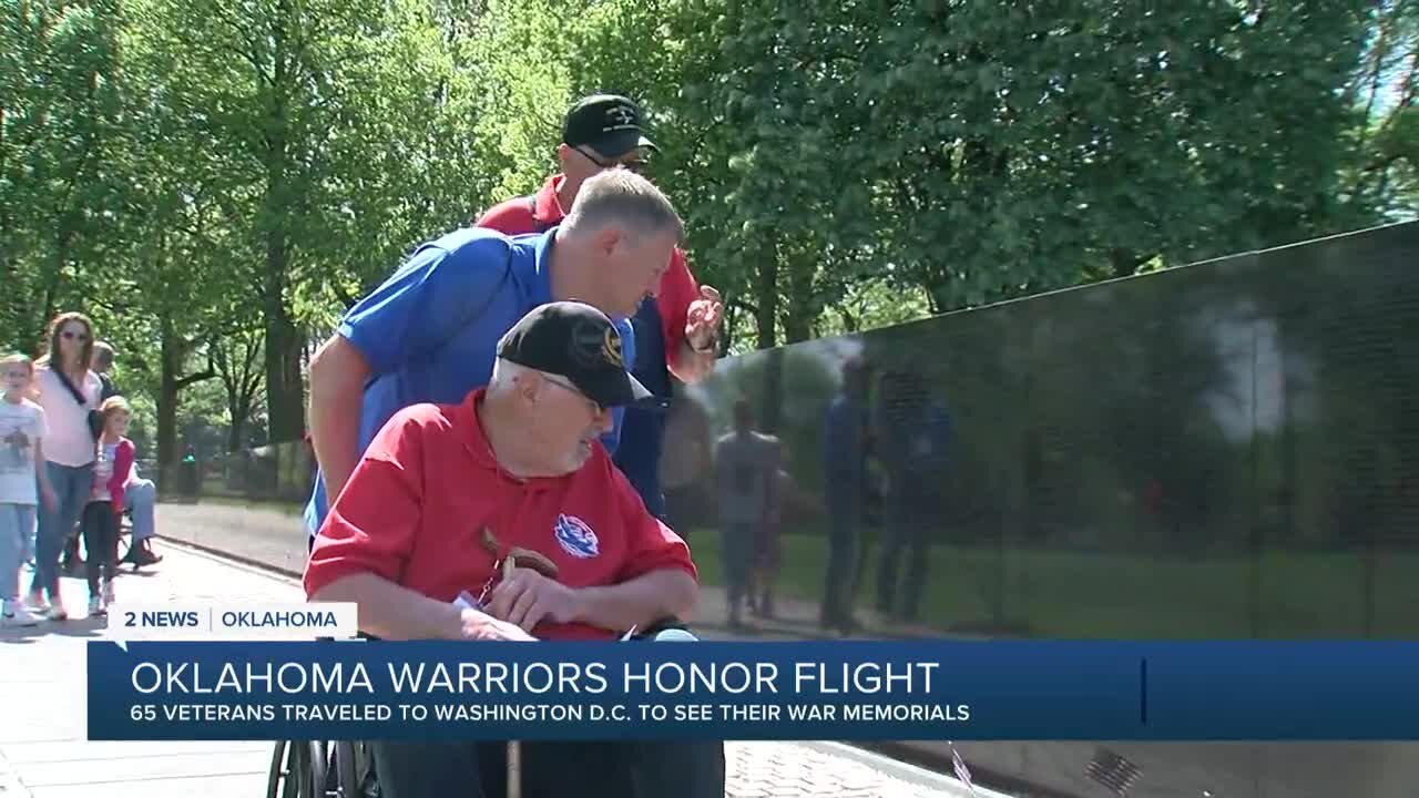 Veterans talk service, returning home from war on Oklahoma Warriors Honor Flight