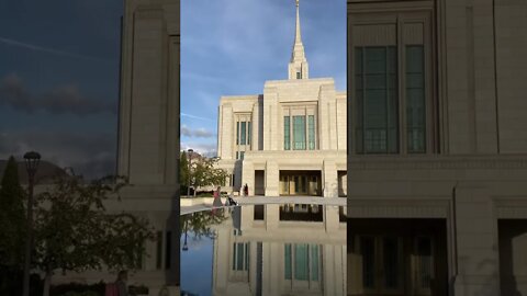 Ogden Utah Temple Reflecting Pool #ogdentemple