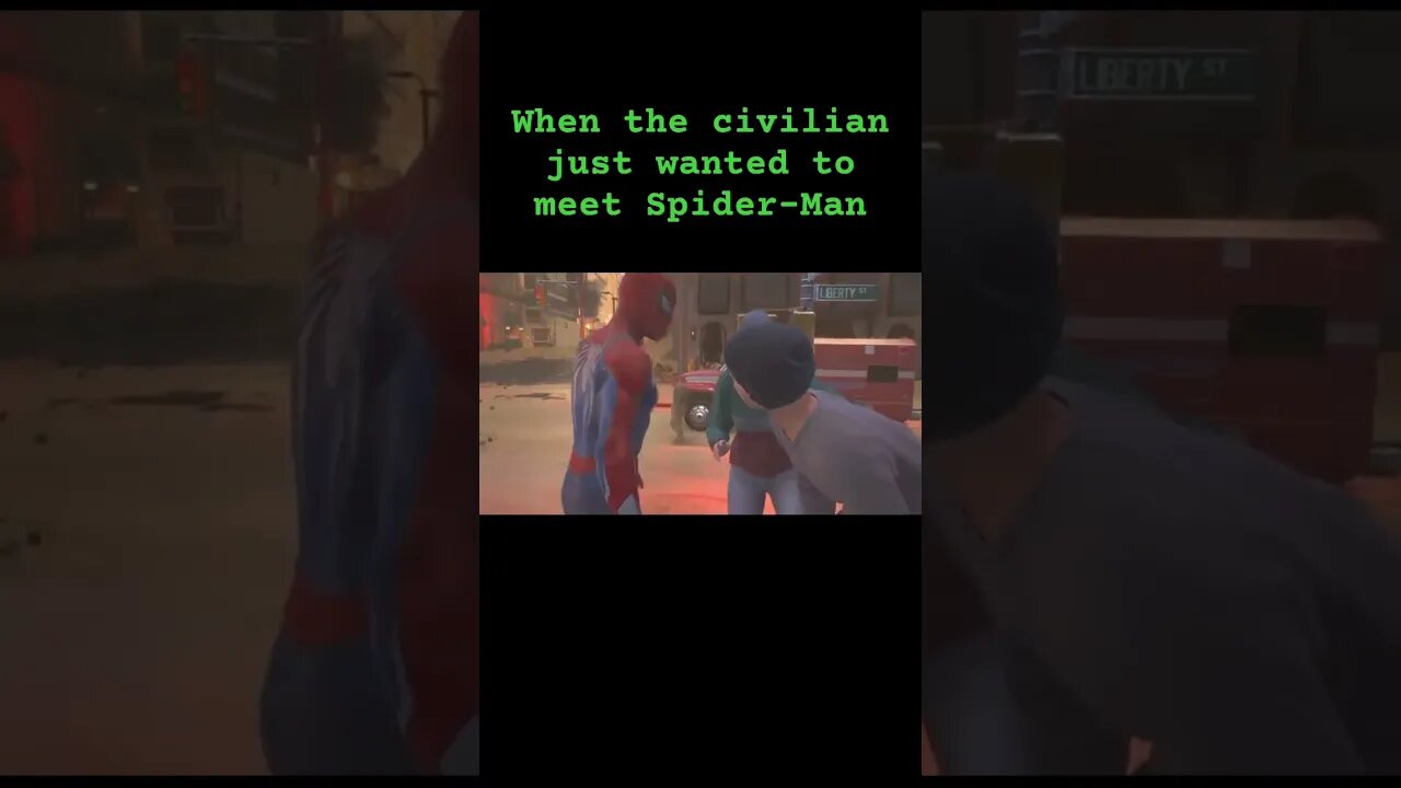 I bet he just wanted to meet Spider-Man. #youtubeshorts #gamingcommunity