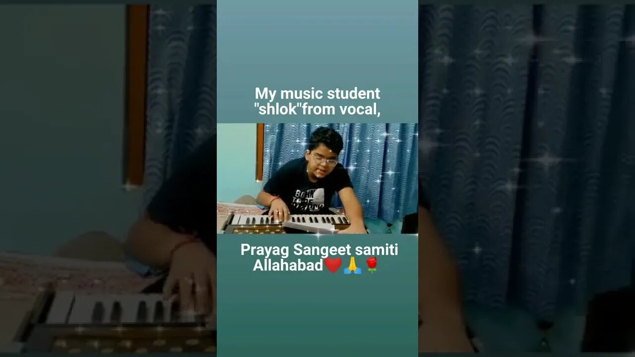 My music a student "shlok" from vocal Prayag sangeet samiti Allahabad/@Swami Shanti Dev