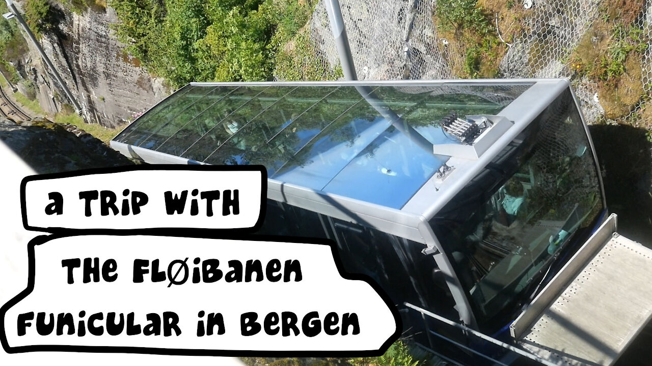 The Fløibanen funicular in Bergen