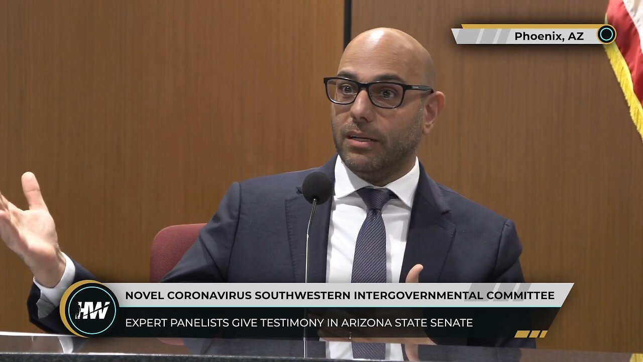 Aaron Siris Vitnesbyrd i Senatet ved Arizona Southwestern Committee for Covid-19