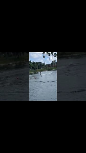 Justin Rich wakeboarding just one season and can do sweet looking air tricks backrolls