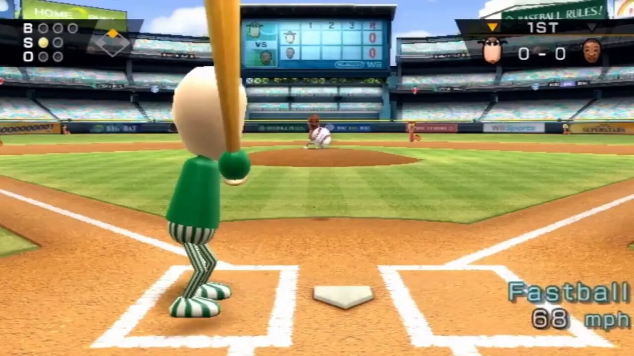 playing & wii sports baseball until the biif remotes hit home runs