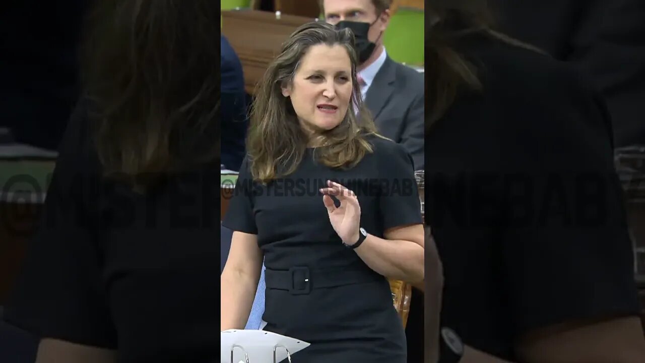 Freeland Defends Liberal Spending Problem #shorts