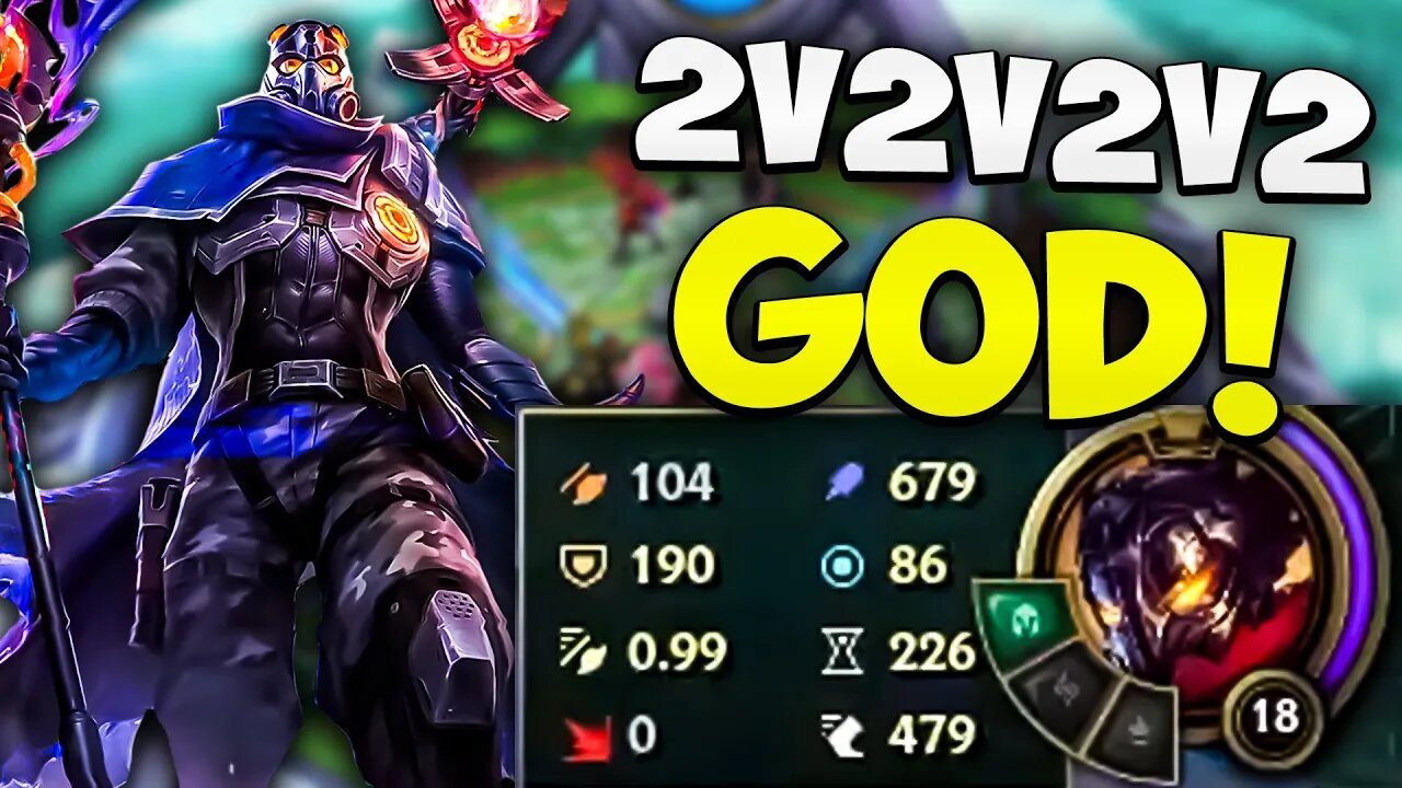 Viktor With NO COOLDOWNS is BROKEN in 2v2v2v2!! League Of Legends Gameplay