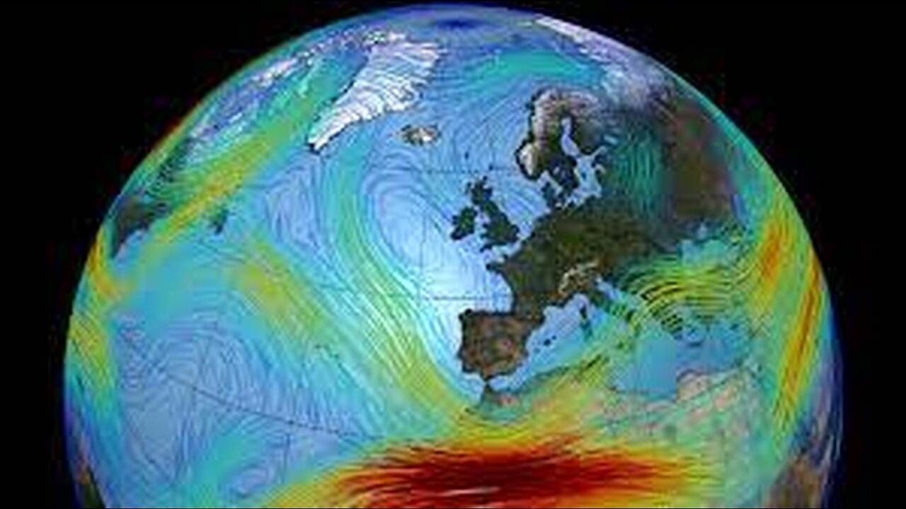 NASA visualization of the European jetstream