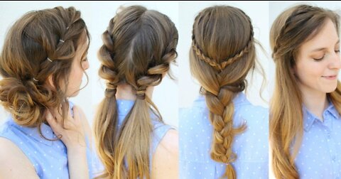 Easy Summer Hairstyle Ideas | Summer hairstyles | Braidsandstyles