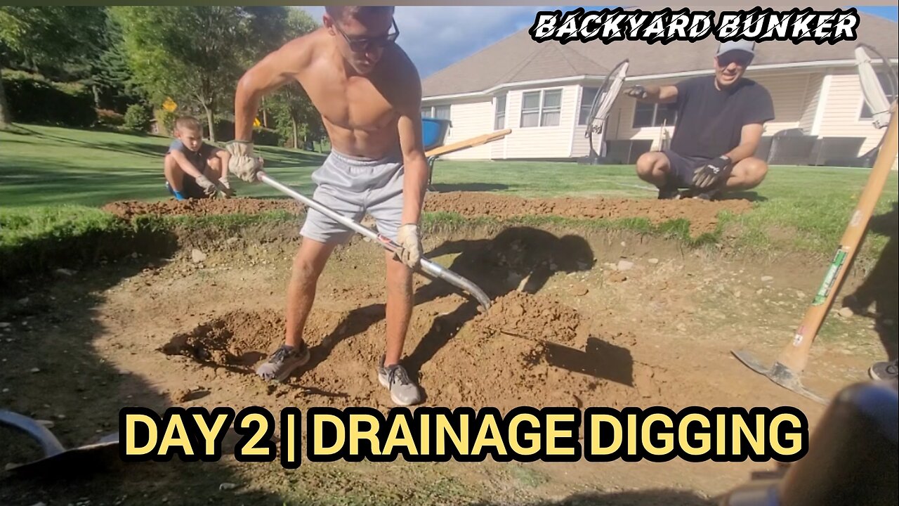 Backyard Bunker: Day 2 of Digging Drainage @WedgewoodWayPitch&Putt