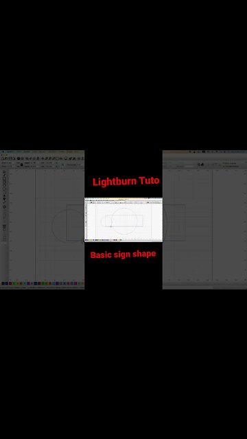 Basic sign shape tuto #shorts #tutorial #lightburn