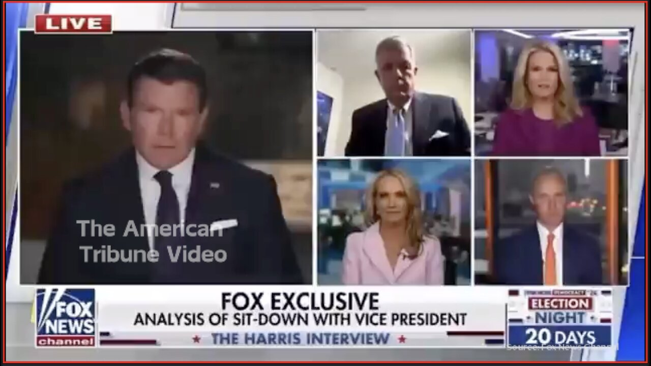 Bret Baier Says Kamala Staffers Were Pleading To End Interview Based On How Badly It was Going