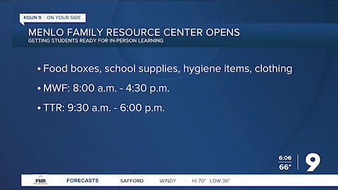 TUSD: Menlo Family Resource Center to open Mar. 22