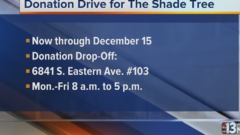 Donation Drive for the Shade Tree