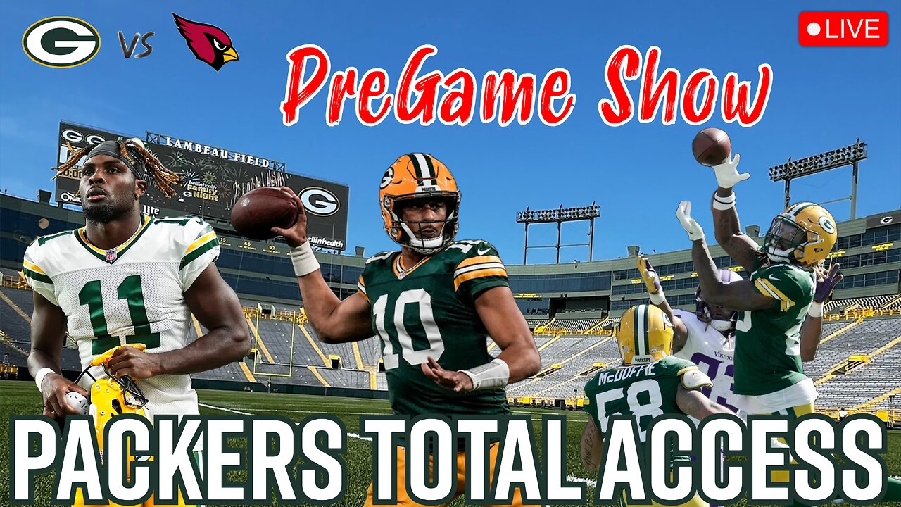 LIVE Green Bay Packers Pregame Show! | Packers Total Access | Packers vs Arizona Cardinals Preview