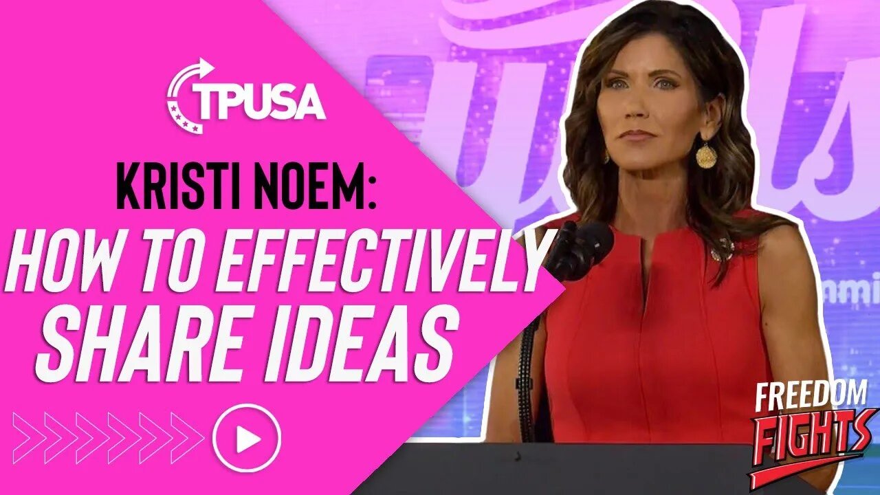 Kristi Noem Gives the BEST Advice | How to Share Opinions with Others