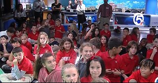 Students visit WPTV StormTeam weather center