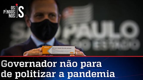 Doria quer aplicar vacina chinesa em janeiro