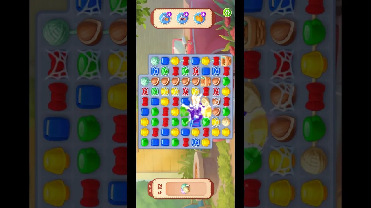 Shorts Playrix Homescapes Gameplay Walkthrough Level 12340-010