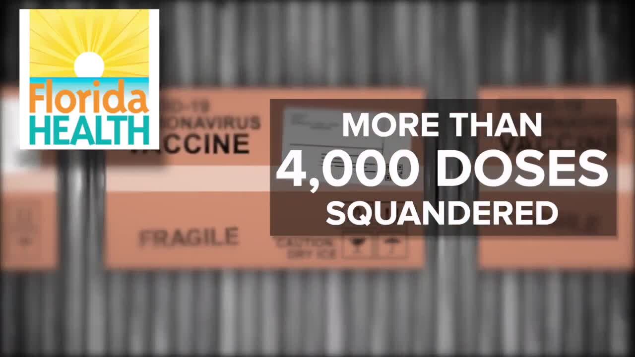 Florida has wasted more than 4,100 COVID vaccines