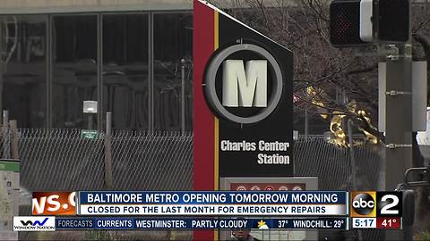 Metro SubwayLink to reopen Friday, passengers ride free through Sunday