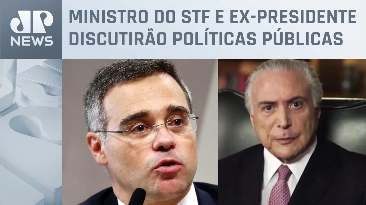 André Mendonça e Michel Temer participam de evento em SP