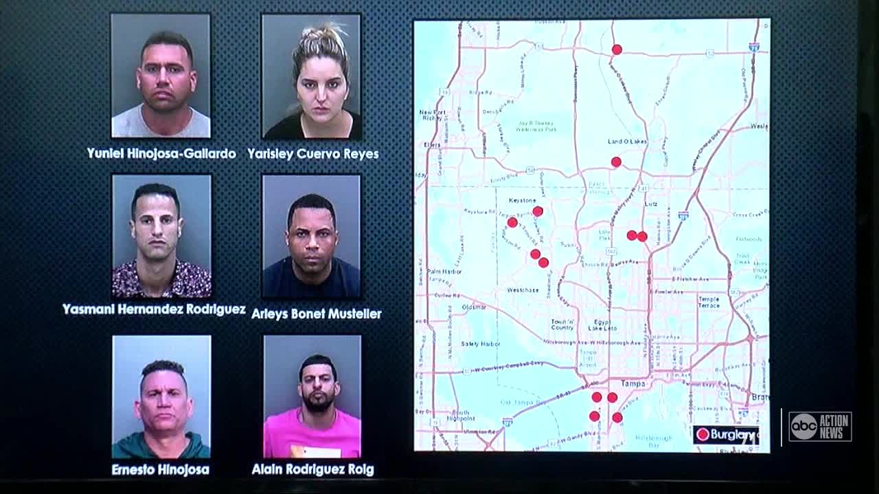 Suspects arrested in connection with dozens of burglaries across Tampa Bay