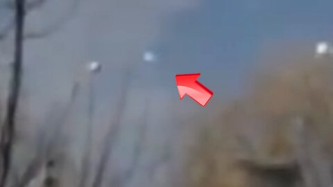 Small white UFO sighted near the mountains at morning glow [Space]