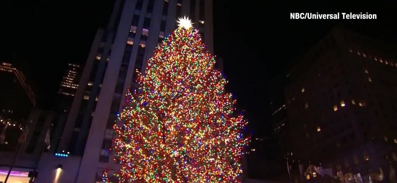 Rockefeller Center Tree turns on - the Christmas season is here