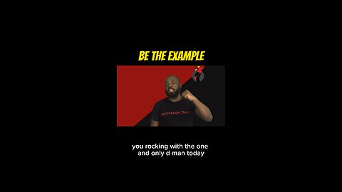 Be The Example #dayodman #motivation #example #standard #eeyayyahh