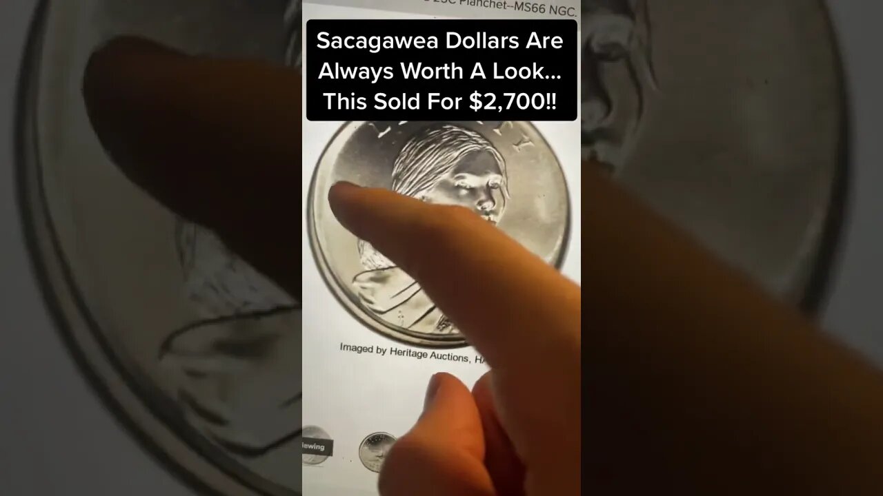 SACAGAWEA DOLLAR OVER $2,000: MODERN OFF PLANCHET STRIKE