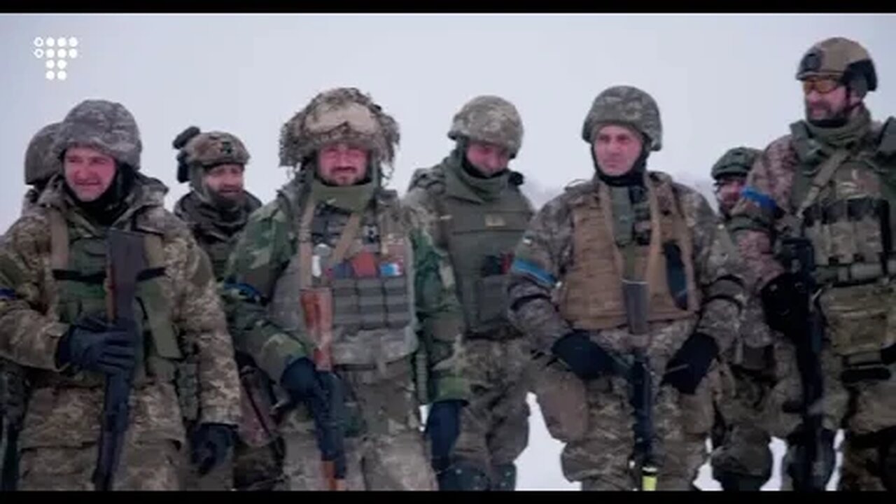 Ukrainian soldiers training for the offensive