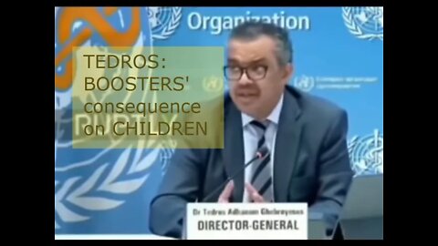 Tedros on Boosters & Children.