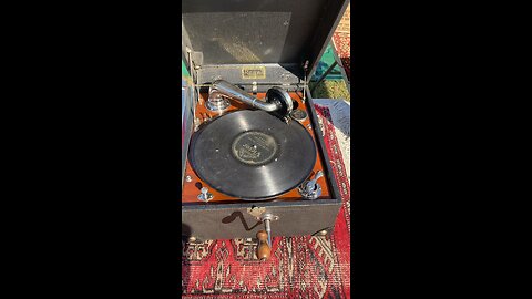 Vintage record player Victrola
