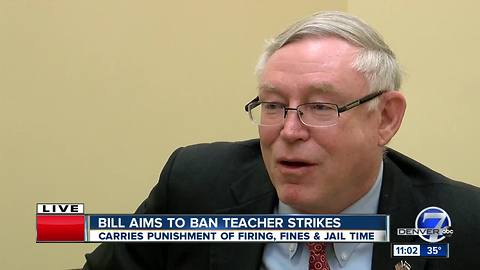 Colorado state Sen. Bob Gardner clarifies how anti-strike bill would work for teachers