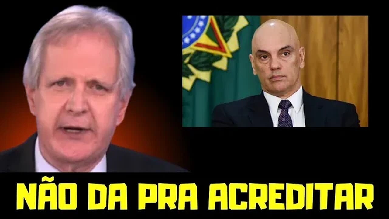 🔴 URGENTE! AUGUSTO NUNES fala toda a VERDADE sobre ALEXANDRE DE MORAES!