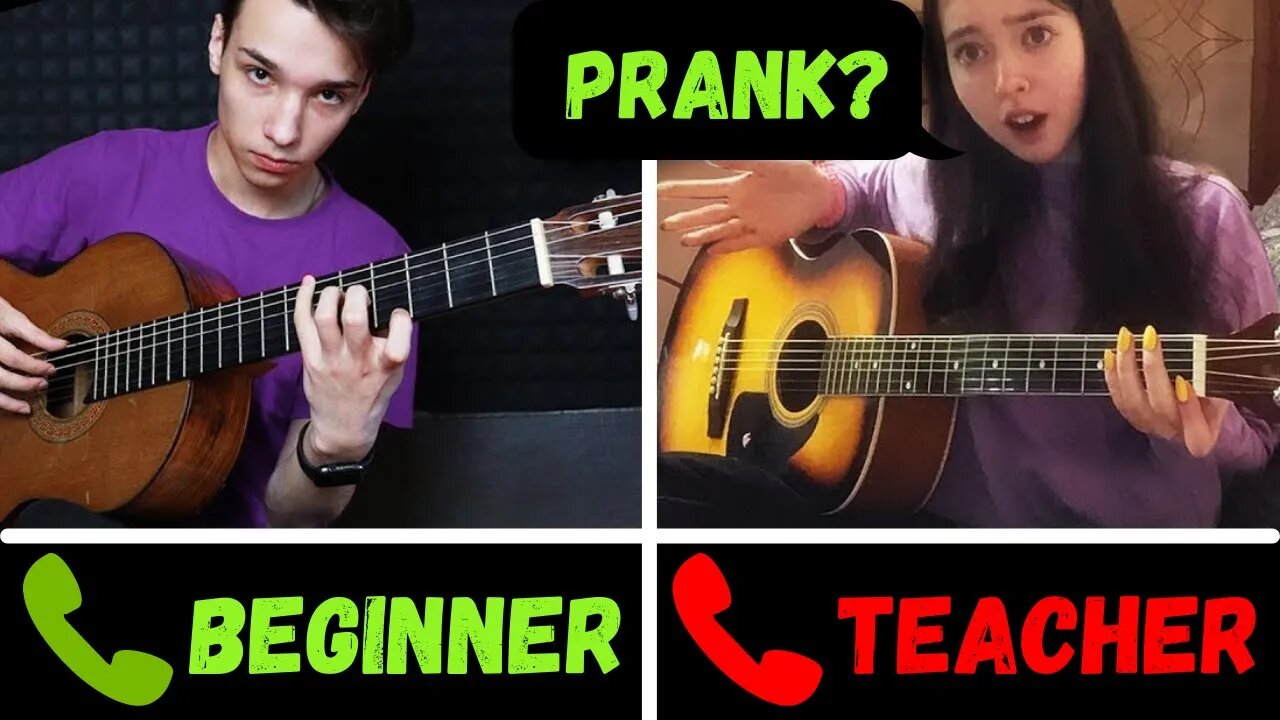 A GUITARIST pretends to be a BEGINNER WITH FOREIGN GUITAR TEACHERS #8