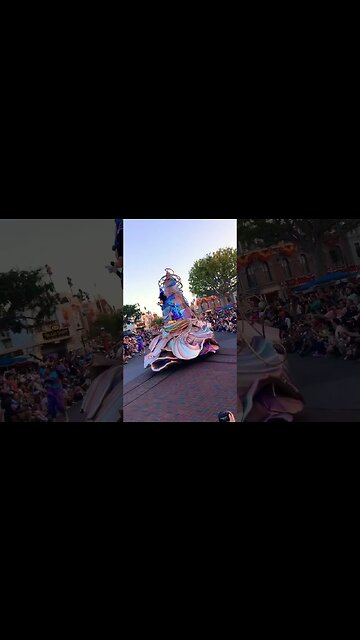 Mickey Mouse float in Magic Happens #disneyland #magichappens #mickeymouse #parade #mainstreetusa