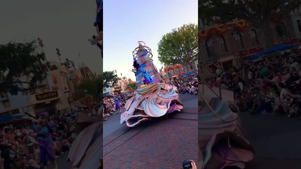 Mickey Mouse float in Magic Happens #disneyland #magichappens #mickeymouse #parade #mainstreetusa