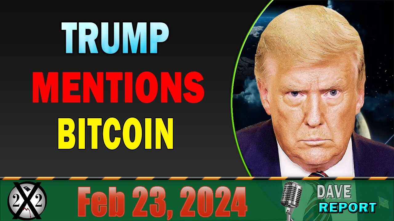 X22 Dave Report! Bezos, Zuckerberg, Dimon Sell Stocks,Do They Know Something, Trump Mentions Bitcoin