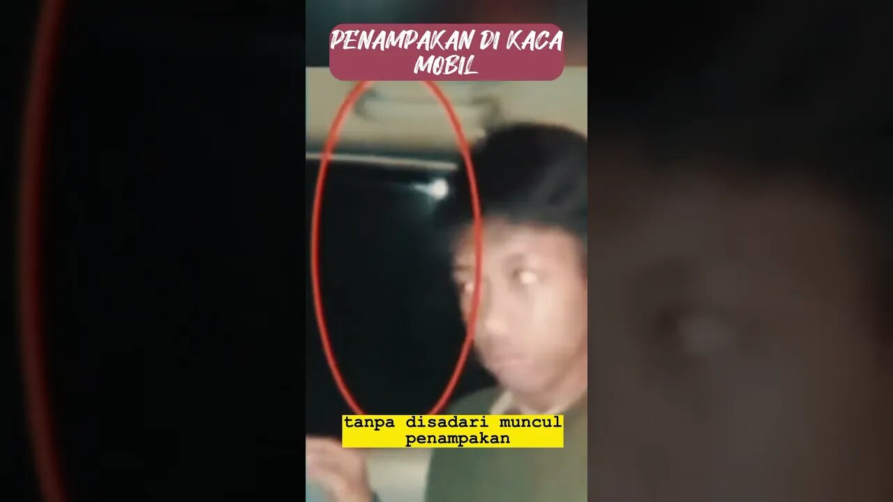 penampakan hantu di kaca mobil #shorts