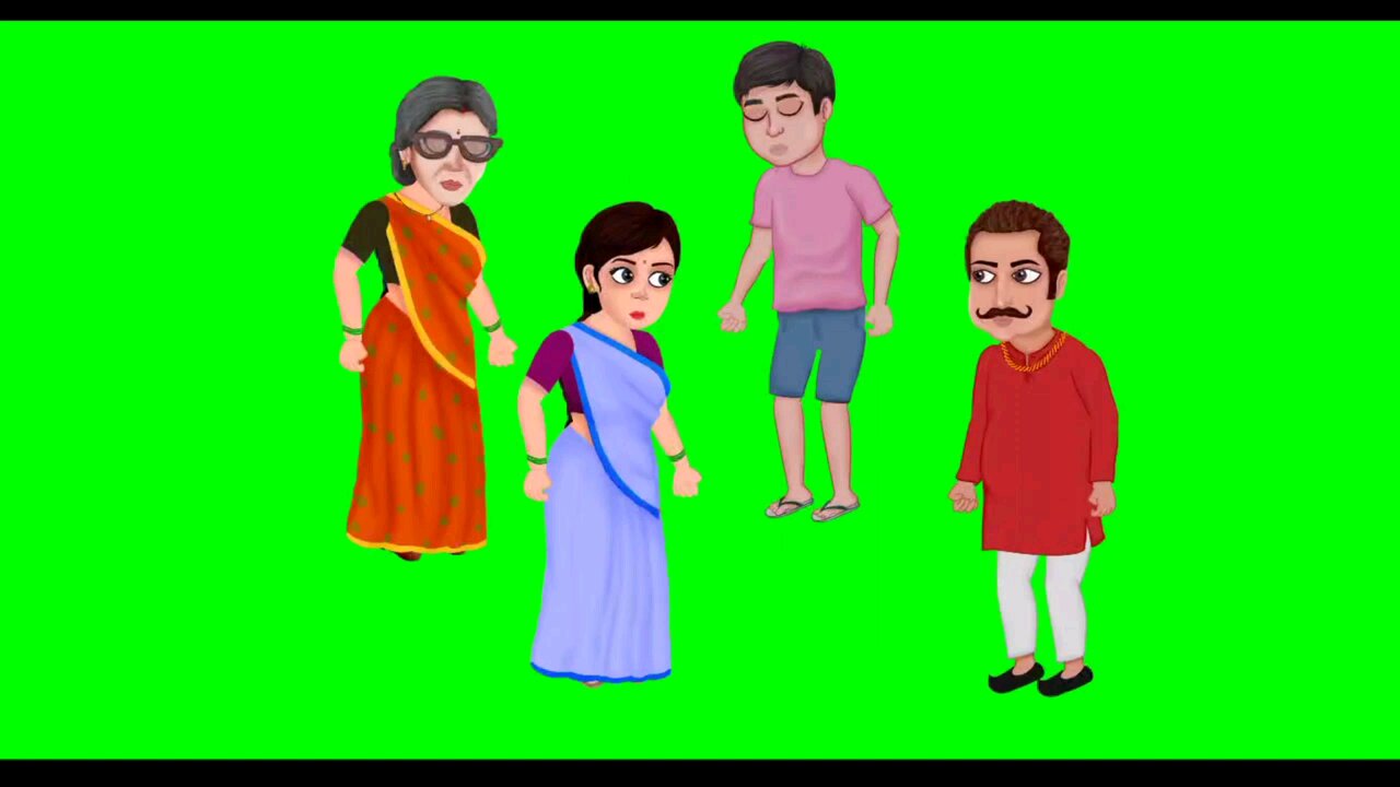 Cartoon Green screen