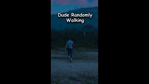 dude randomly walking in gta... well i though